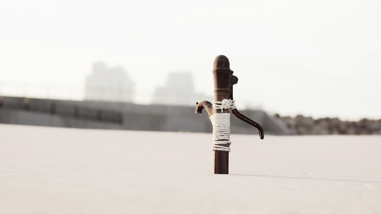 모래 해변에  ⁇ 은 금속 물  ⁇ 프