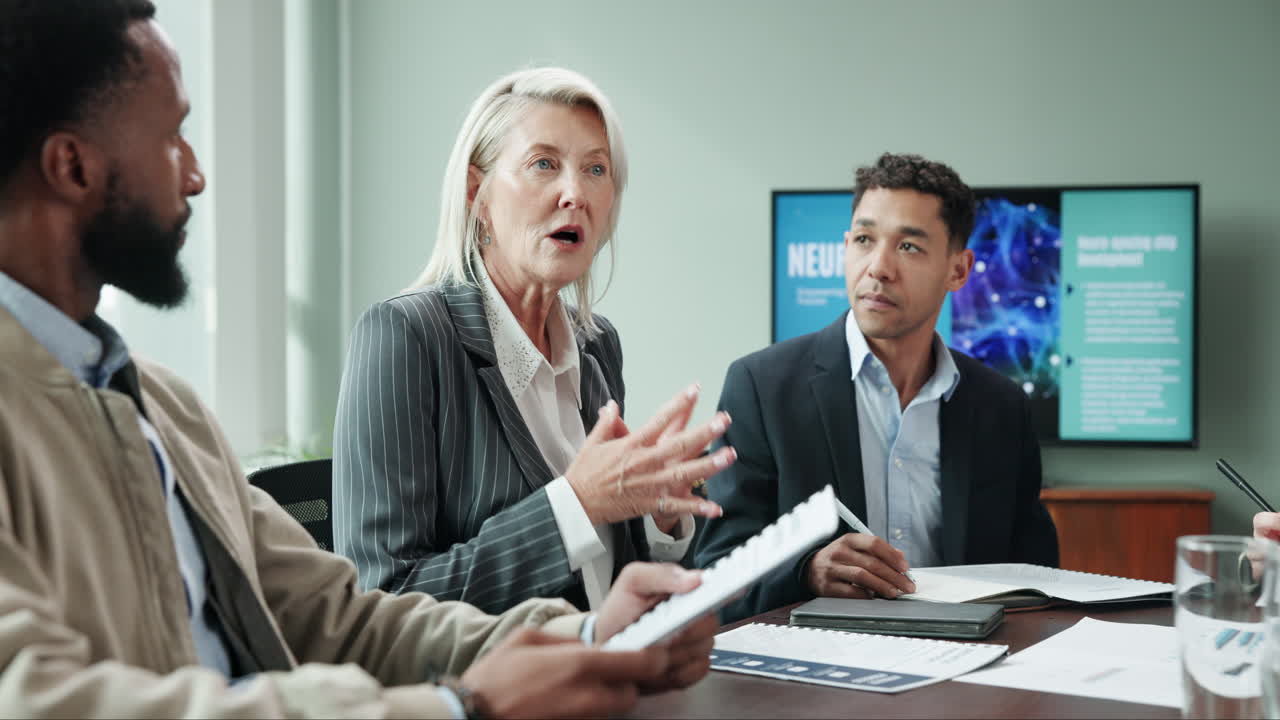 현대적 인 사무실 에서 사업 회의