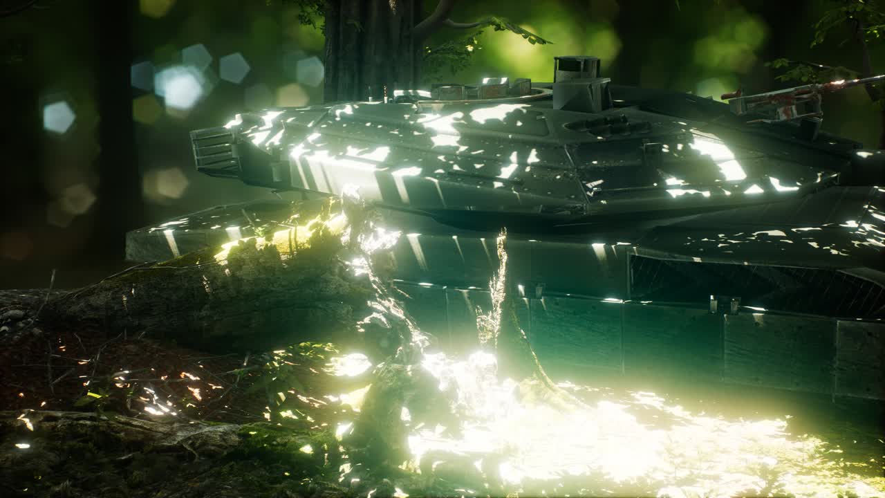 숲 속 의  ⁇ 은 녹색  ⁇ 크