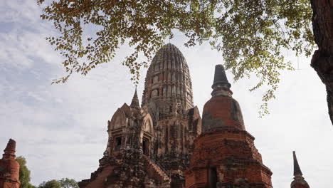 stunning shot of ancient ruins temple in ayutthaya, thailand