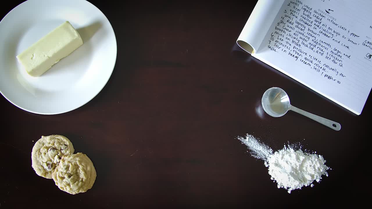 iPhone Placed Next to Cookie Ingredients