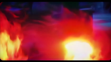 fuego y humo abstractos