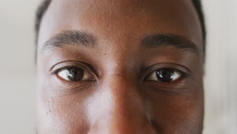 portrait of happy african american man looking at camera