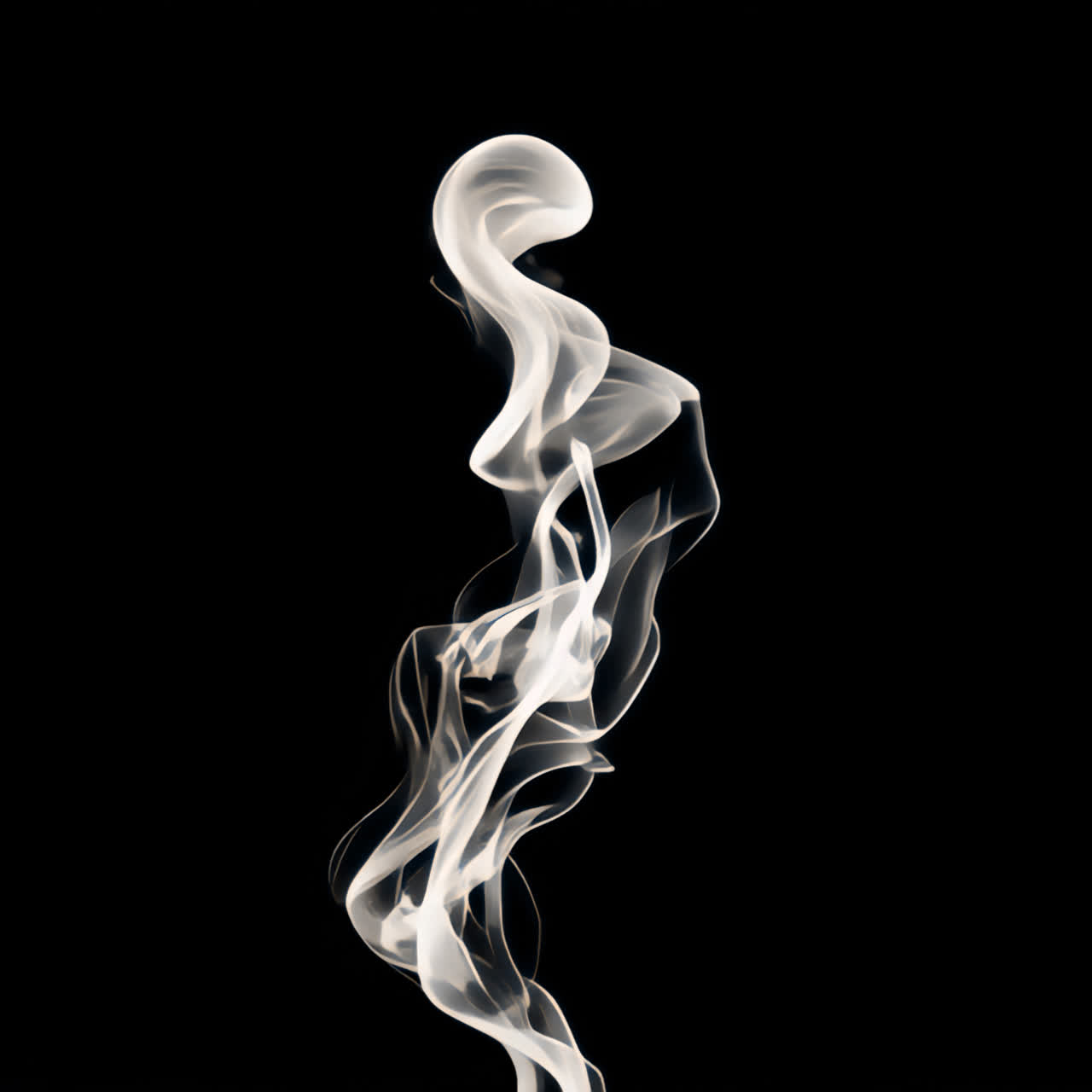 White smoke animated overlay, transparent 4K video, alpha channel, ProRes 4444
