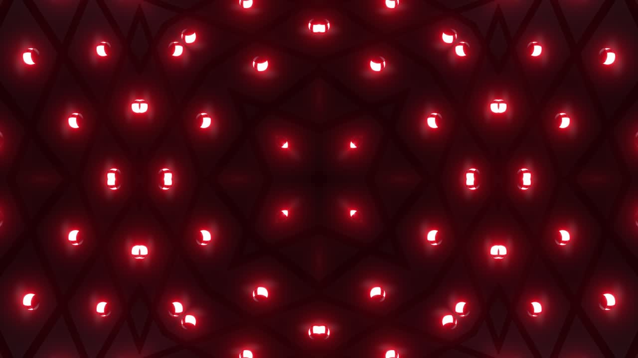 Red Kaleidoscope Lights Pattern
