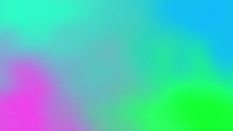 animación de vibrantes formas abstractas verdes, azules y púrpuras en movimiento
