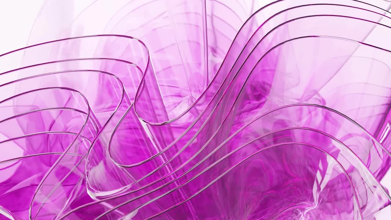 una etérea onda de cristales rosados