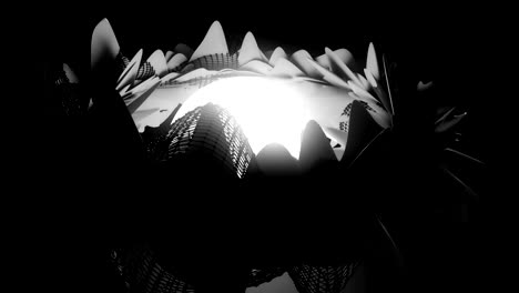 animación de flores abstractas.