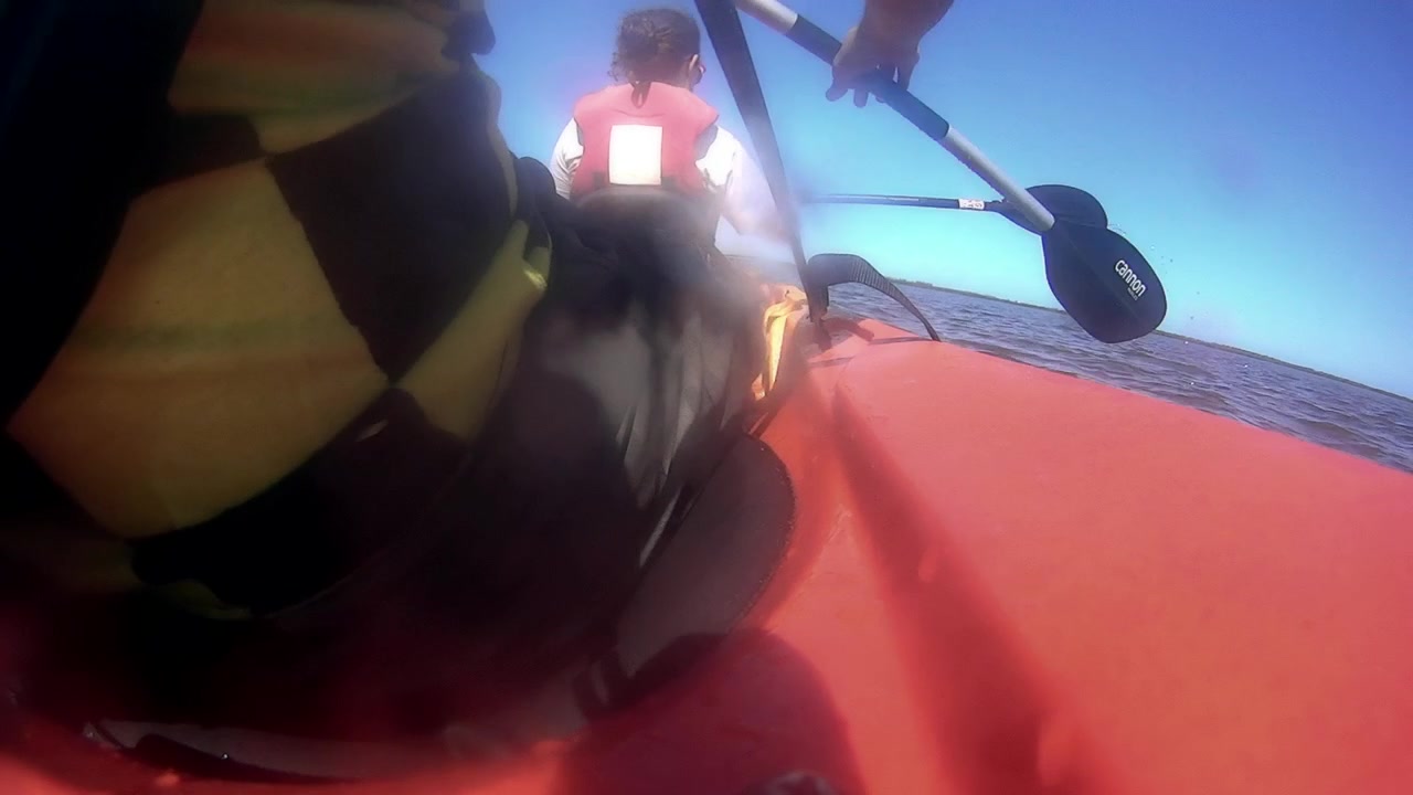 Paar beim Kajakfahren auf den Florida Keys.