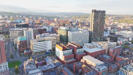 city panorama of sheffield