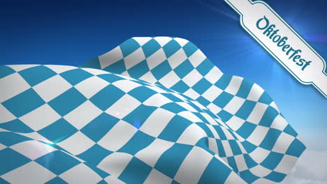 digitally generated of oktoberfest flag waving