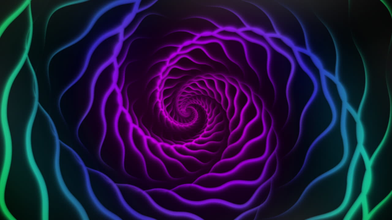 imágenes vívidas de movimiento giratorio abstracto con un fondo con patrones fluidos coloridos