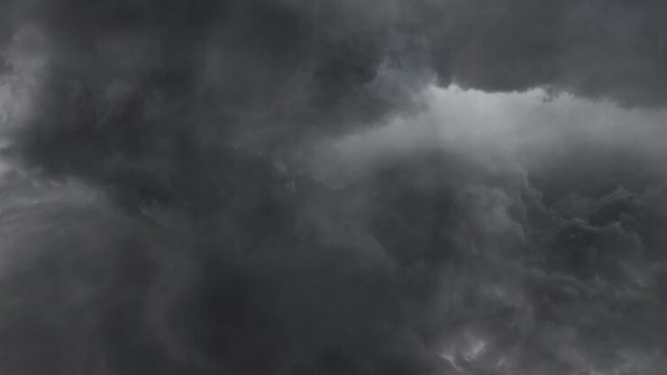 dark thick clouds and thunderstorms 4k
