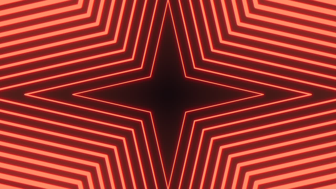 A vibrant image featuring red and yellow lines forming a star-shaped pattern within a zigzag design, offering a visually appealing and dynamic look