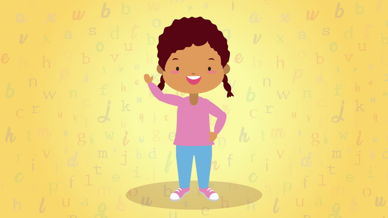 personaje avatar de niña pequeña