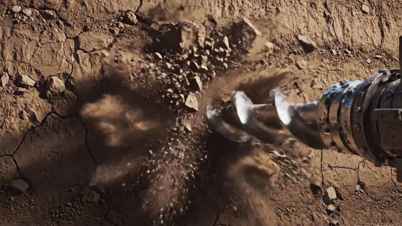 Drilling Operation in Rocky Terrain