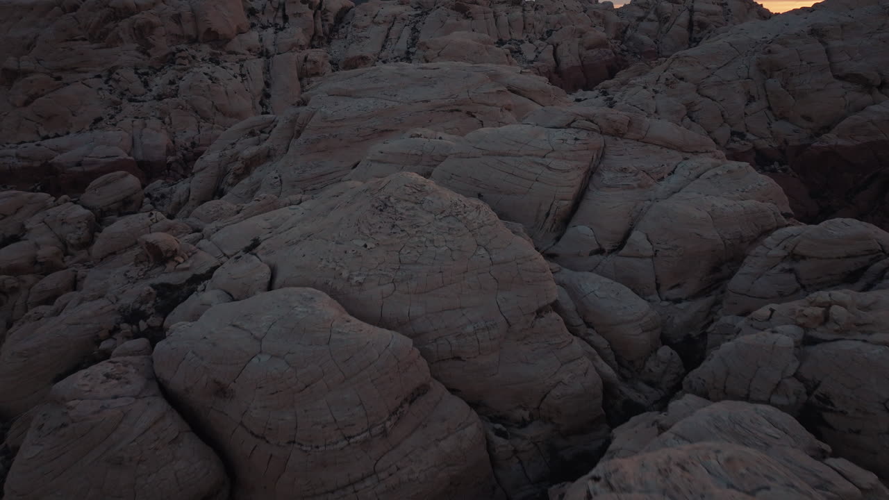 White Rock Desert Landscape at Sunrise/Sunset