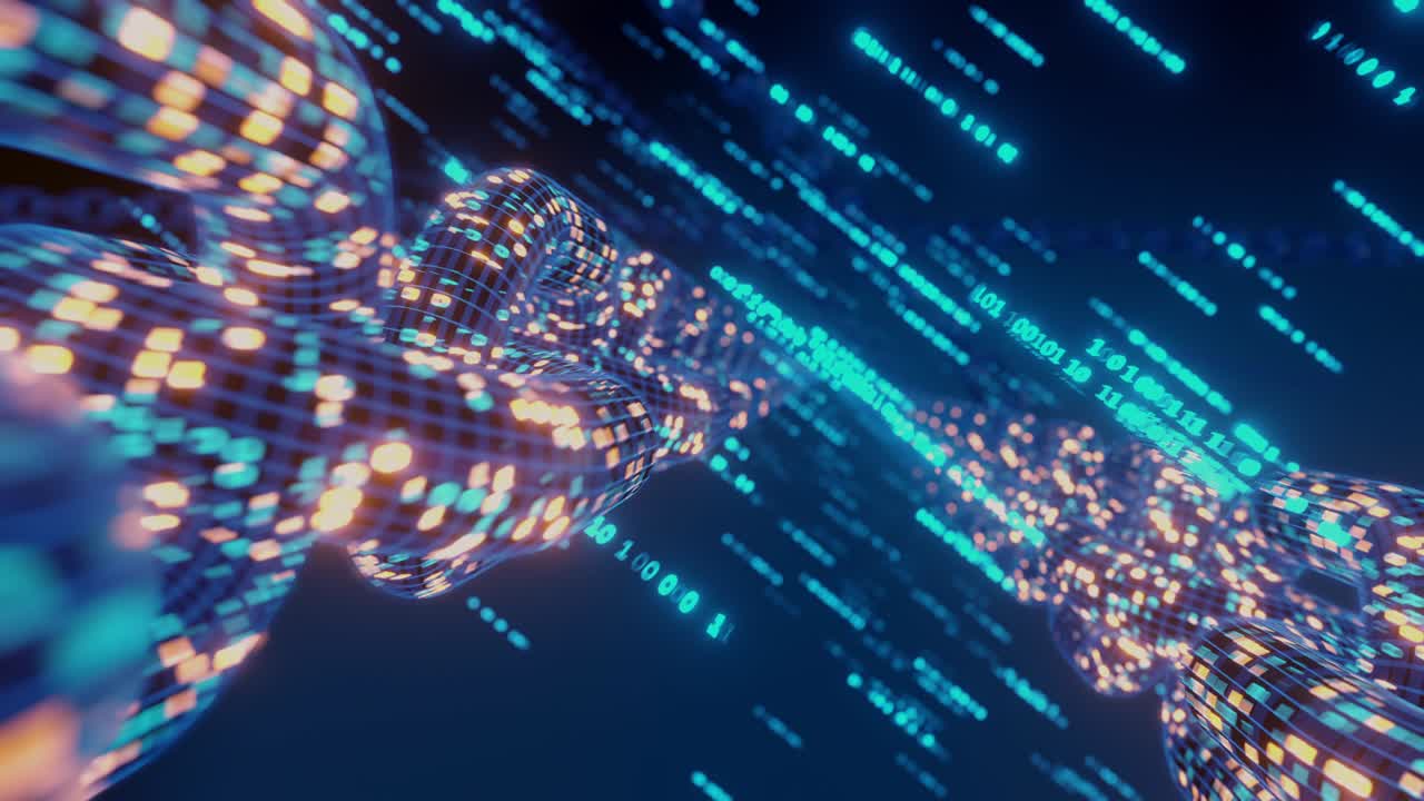 la blockchain è una criptovaluta, la catena blu ha un codice.