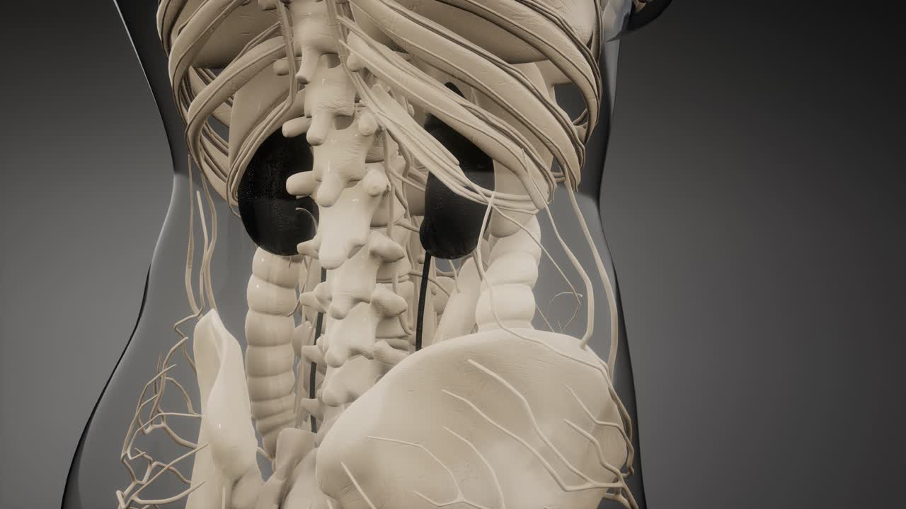 신장 에 대한 의학적 으로 정확 한 그림