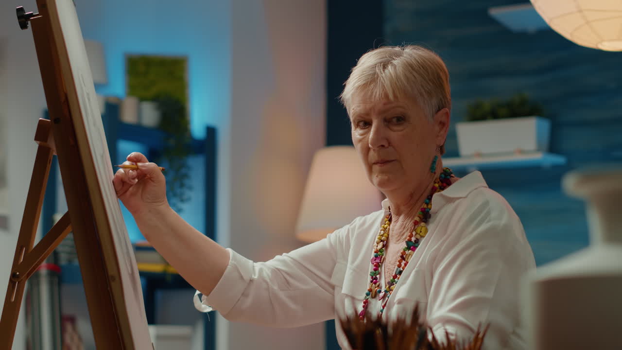 Creative person with artistic tools to draw artwork masterpiece