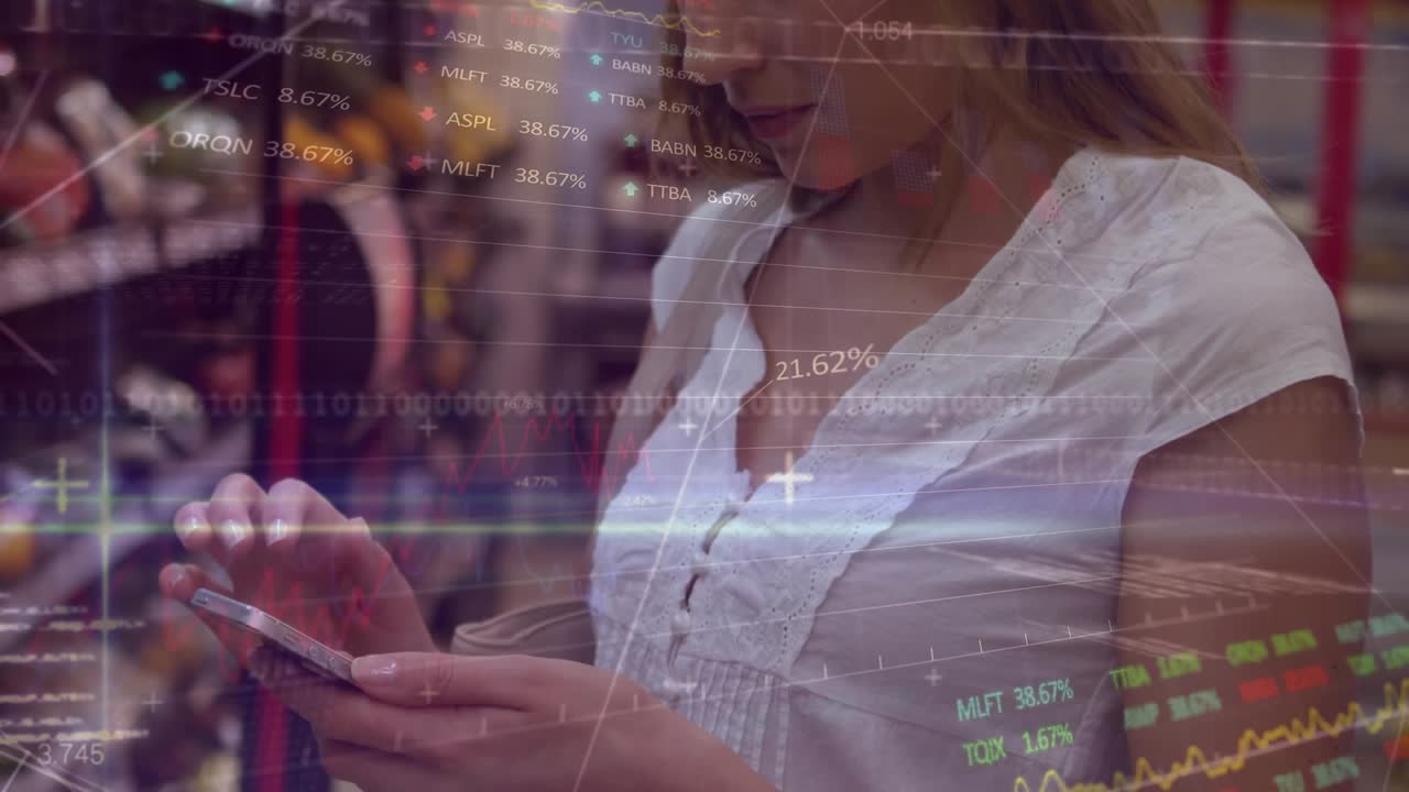 Animazione di elaborazione dati su chirurga che usa un tablet