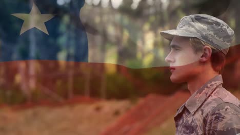 animación de la bandera de suiza ondeando sobre un hombre que usa una máscara facial durante la pandemia de covid
