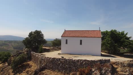 chapel of são leonardo of galafura in alto douro vinhateiro region, portugal