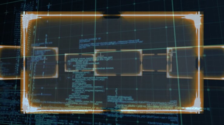 Animation of data processing over shapes