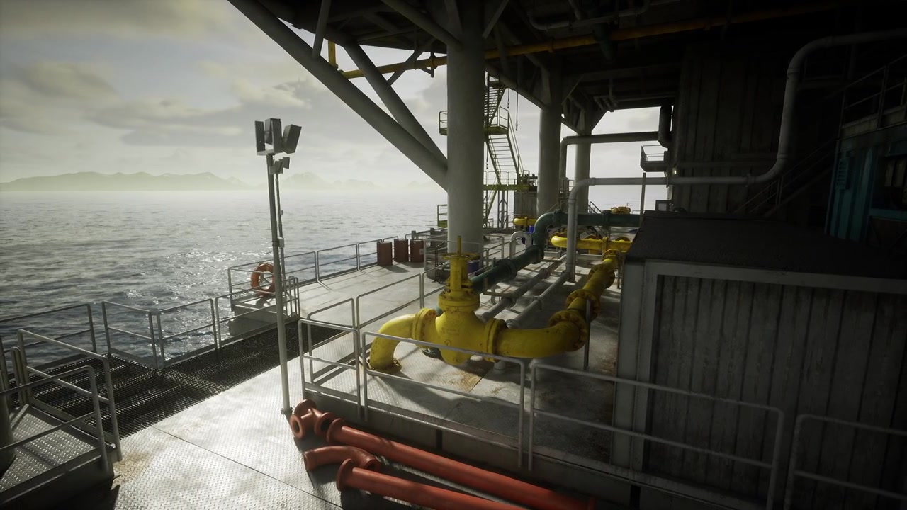 Rutinemæssig opsætning og sikkerhedstjek for vedligeholdelsesaktiviteter på offshore olieplatforme