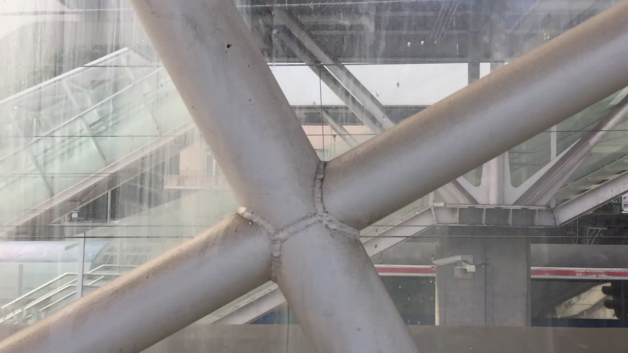 Up the stairs in Roma station