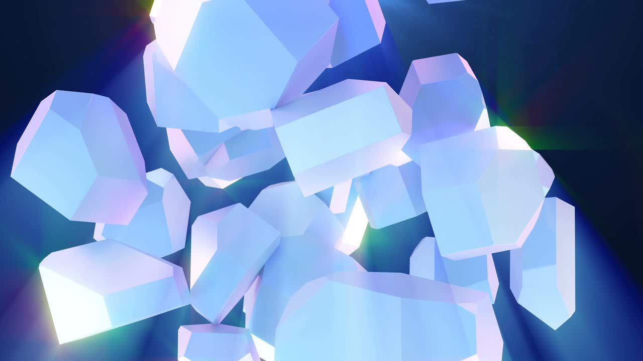 블루 크리스탈의 빛의 광선은 4k를 완벽하게 루프 할 수 있습니다.