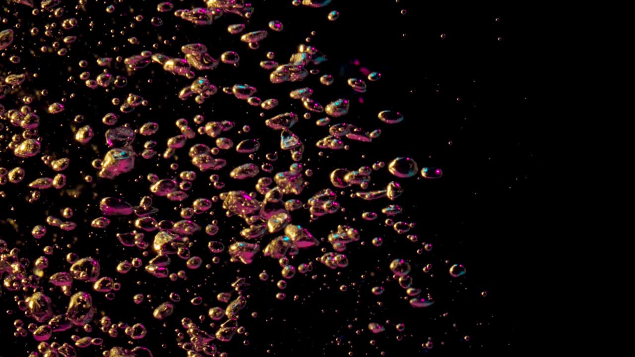 황금 거품 검은 바탕