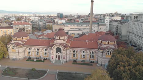 Museo-En-Sofia,-Bulgaria---Vista-Aérea