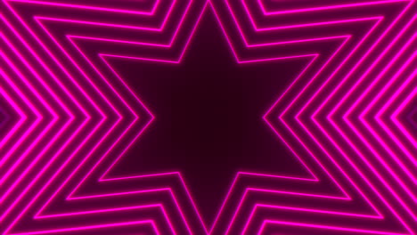 zigzag neon star pink and purple lines form captivating light pattern