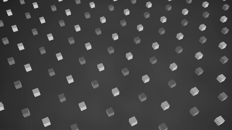 3D grey squares moving