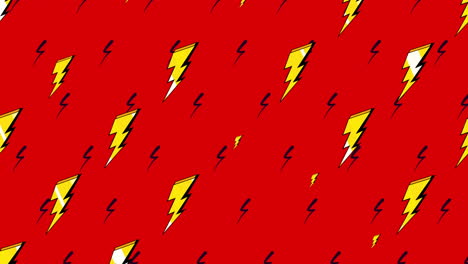 Motion-retro-thunderbolt-on-abstract-background-2