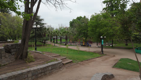 ines de suarez park with sport courtyard santiago de chile providencia