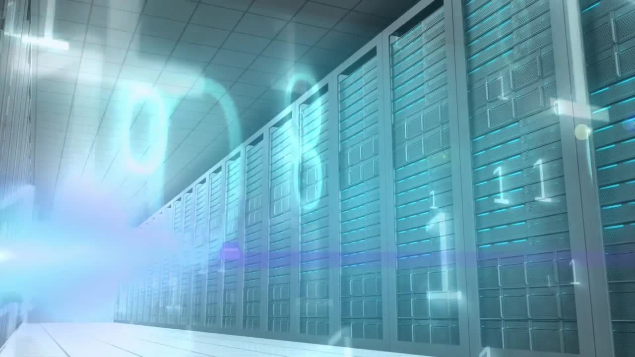 서버  ⁇ 에서 바이너리 코딩의 애니메이션