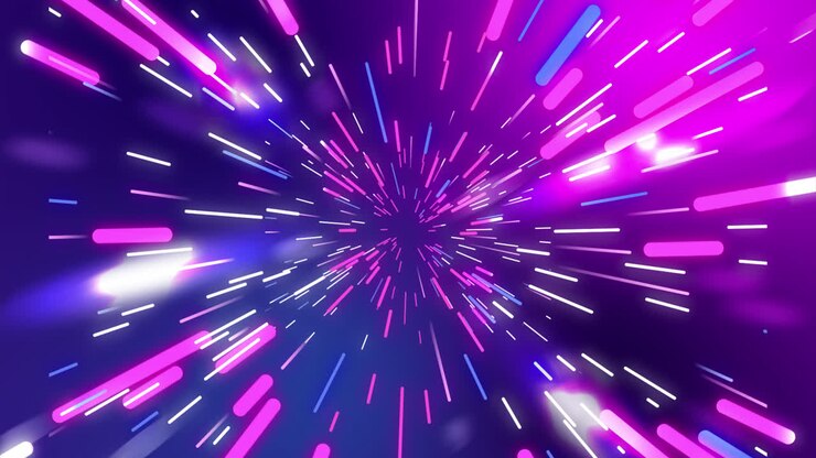 Hyperspeed Tunnel with Neon Glows
