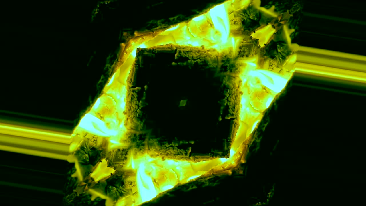 칼레이도스코프 예술, 불, 색 ⁇ , 모양 변화