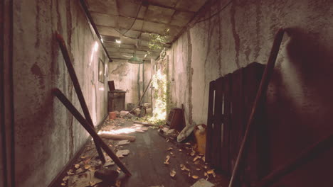 abandoned building interior