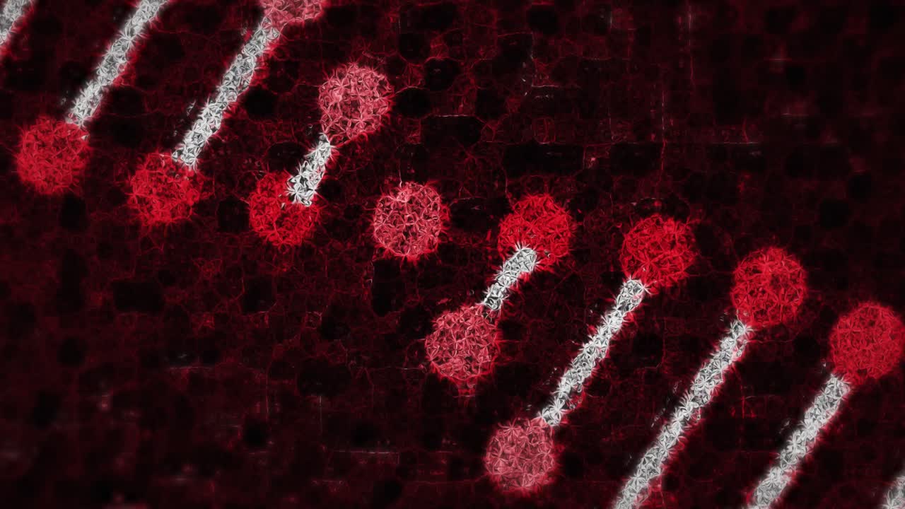 biología humana adn cráneo cerebro animación 4k