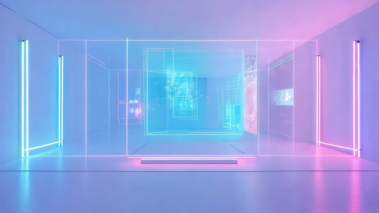 미래의 가상 현실 인테리어 시각화