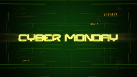 Cyber-Monday-on-computer-screen-with-numbers-and-grid