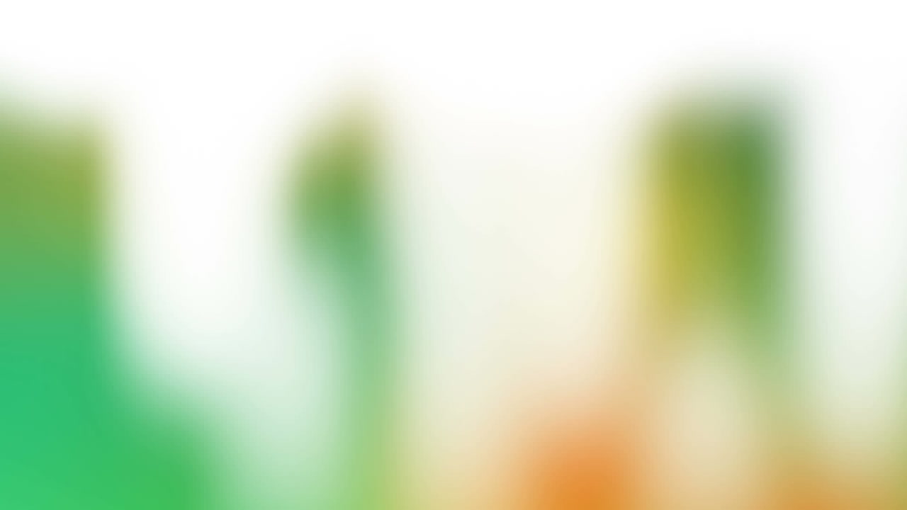 animación de puntos rojos que se mueven sobre fondo verde, amarillo y blanco