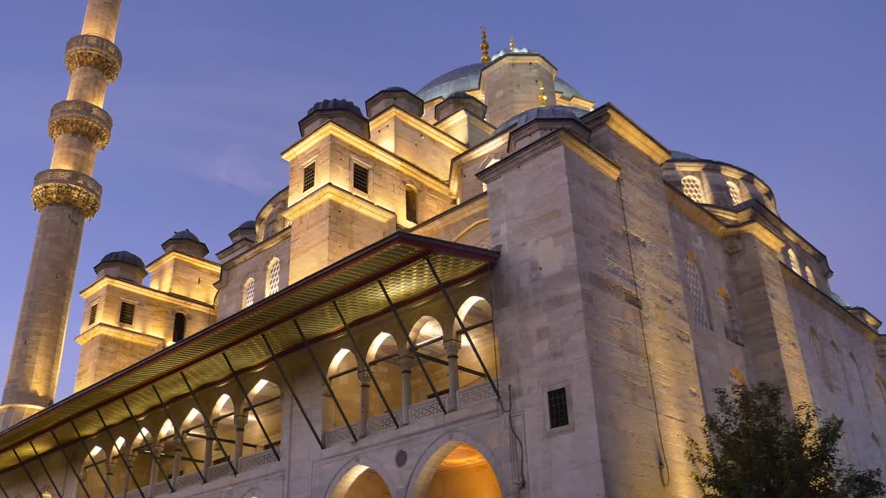 터키의 아름다운 모스크의 저녁 풍경