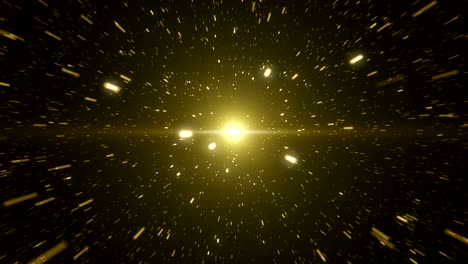 particles gold glitter bokeh award dust abstract background loop