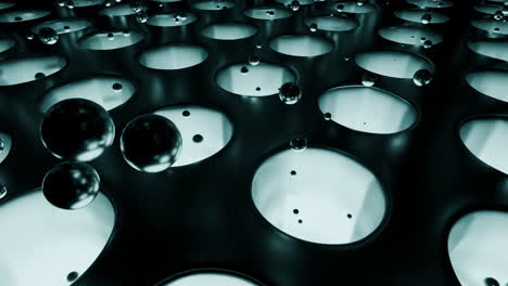 abstract close-up of water droplets on a textured surface