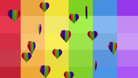 Animation-Von-Regenbogenherzen-Auf-Regenbogenhintergrund