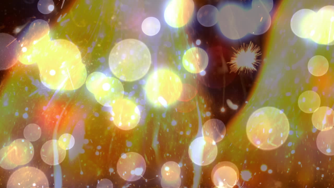 animación de formas en movimiento sobre puntos